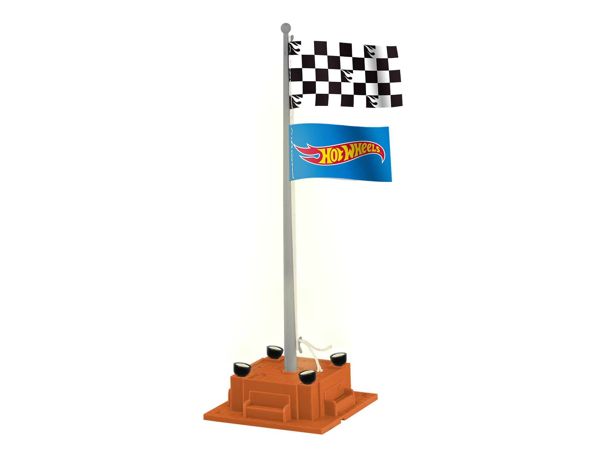 6-85270 PLUG-EXPAND-PLAY HOT WHEELS CHECKERED FLAGPOLE