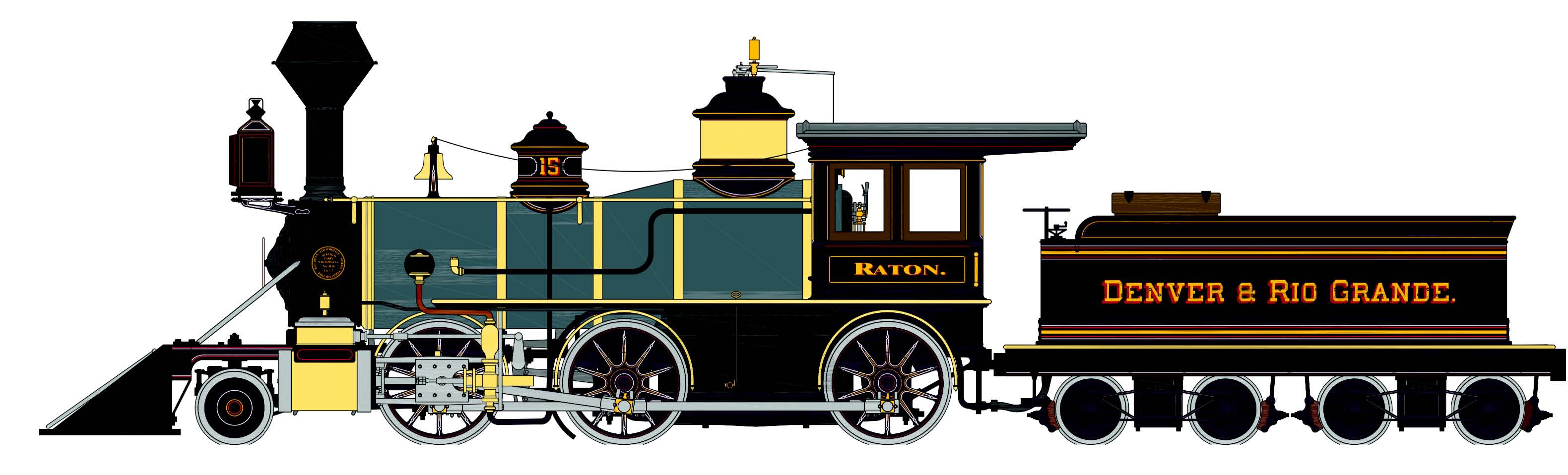 D & RG™ (Raton) - 2-6-0 (G Scale) - Click Image to Close