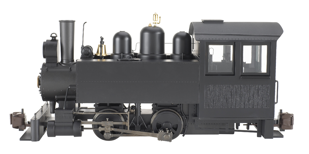 Black, Unlettered 0-4-0 Side Tank Porter (G Scale) - Click Image to Close