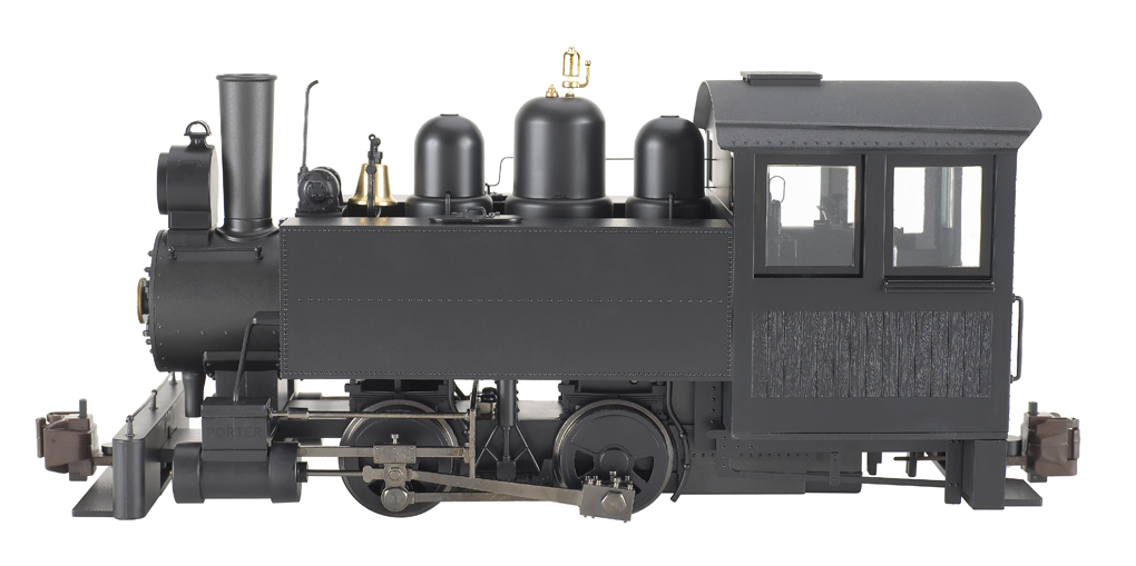 Black, Unlettered 0-4-0 Side Tank Porter (G Scale)