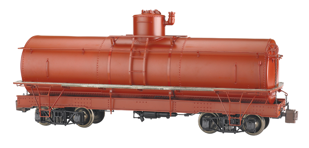 Painted, Unlettered - Oxide Red - Framed Tank Car (Large Scale)