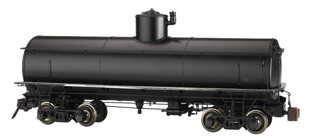 Painted, Unlettered - Black - Frameless Tank Car (Large Scale)