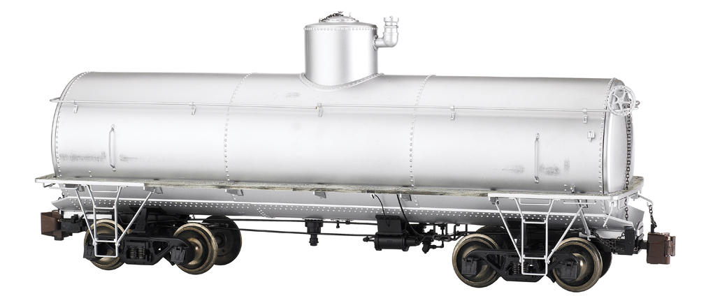 Painted, Unlettered - Silver - Frameless Tank Car (Large Scale)