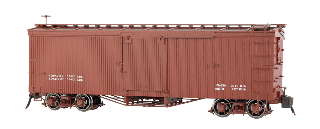 Painted, Data Only - Oxide Red - Murphy Roof Box Car (Large)