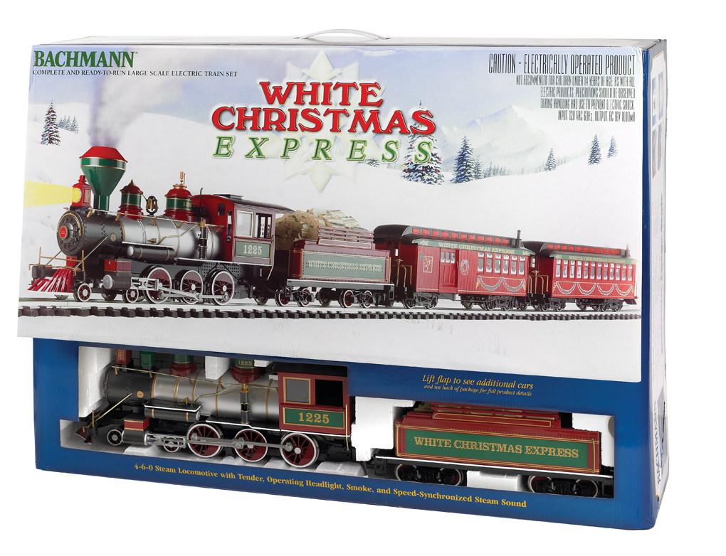White Christmas Express Set G Scale BAC90076 299.00 Star Hobby Model Trains Slot Cars and More