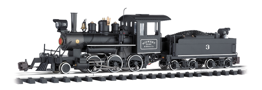 Midwest Quarry & Mining Co. #3 -2-6-0 Mogul (G Scale)