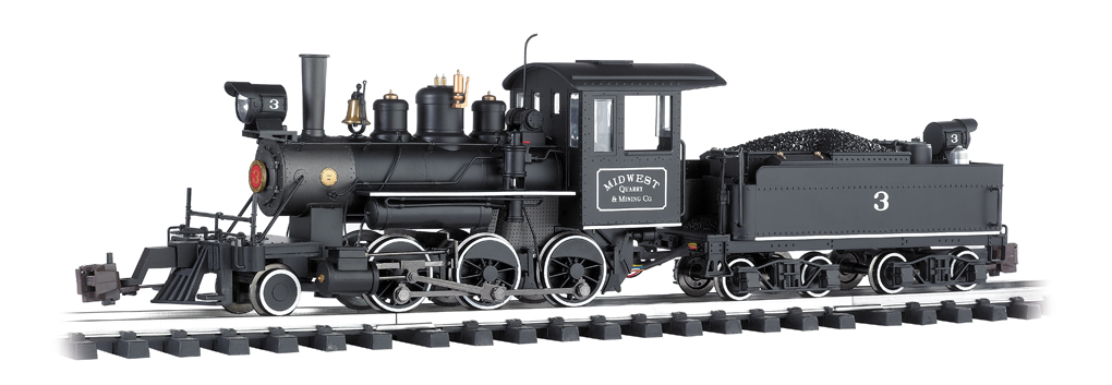 Midwest Quarry & Mining Co. #3 -2-6-0 Mogul (G Scale) - Click Image to Close