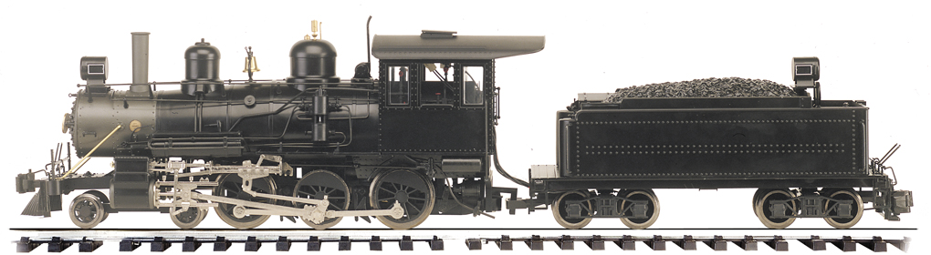 Painted, Unlettered - Black -4-6-0 - Locomotive (G Scale)