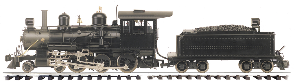 Painted, Unlettered - Black -4-6-0 - Locomotive (G Scale) - Click Image to Close