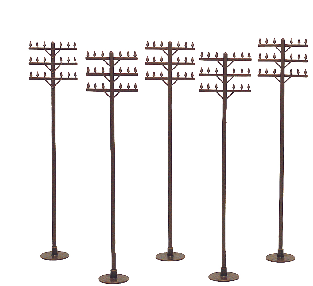 Telephone Poles (12 per pack) - Click Image to Close