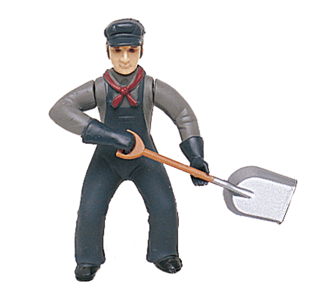 Fireman with Shovel (Large Scale) - Click Image to Close