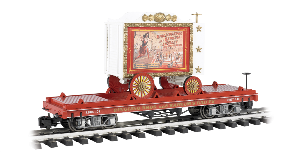 Flat Car W/Tableau Wagon - Lady Artists #108 (G Scale) - Click Image to Close