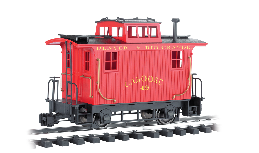 Denver & Rio Grande - Bobber Caboose (Large Scale) - Click Image to Close