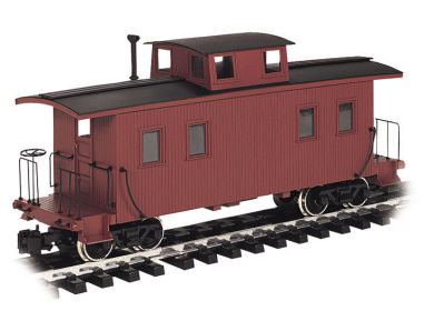 Painted Unlettered - Eight-Wheel Center Cupola Caboose (Large) - Click Image to Close