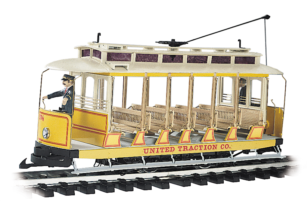 United Traction Co. - Open Streetcar (G Scale) - Click Image to Close