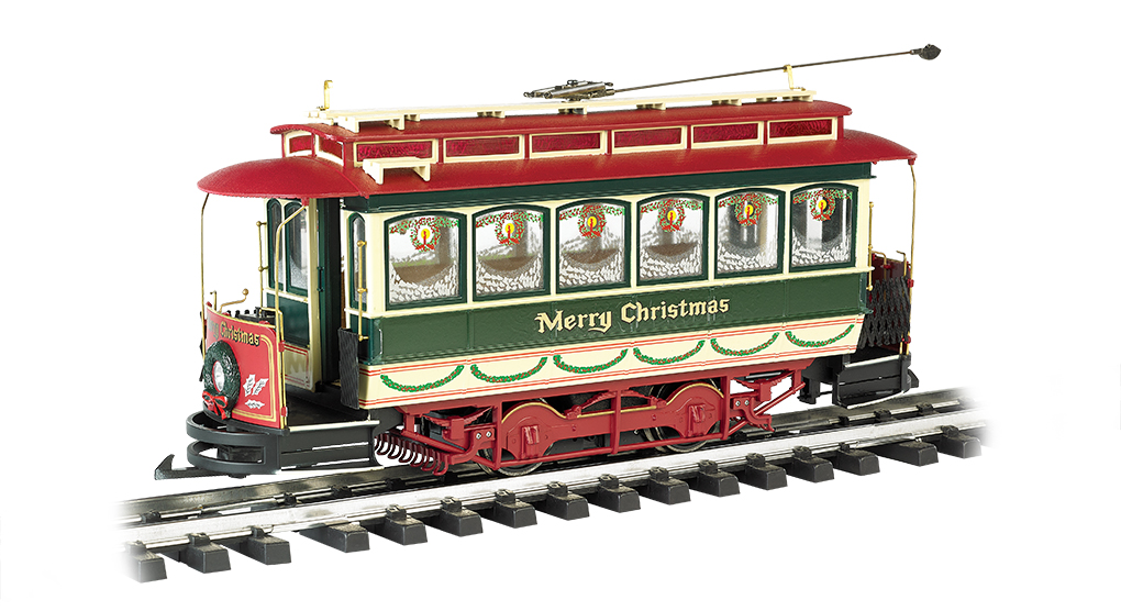 Christmas . - Closed Streetcar (G Scale)