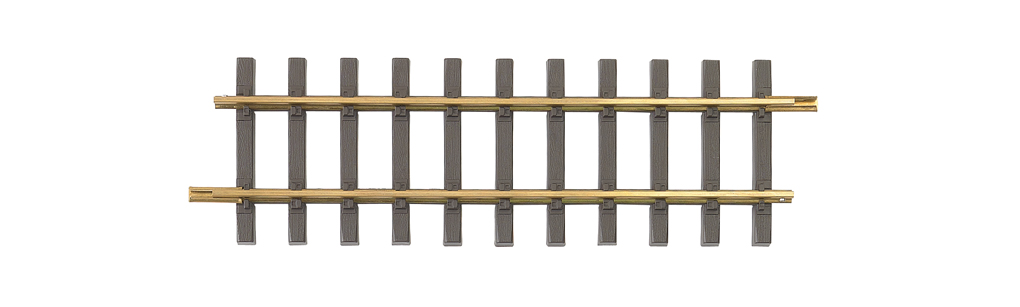 1' Straight 12/Box - Brass Track (Large Scale) - Click Image to Close