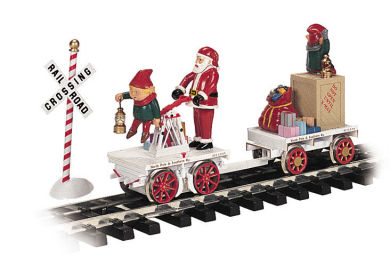 Christmas Hand Car (G Scale) - Click Image to Close