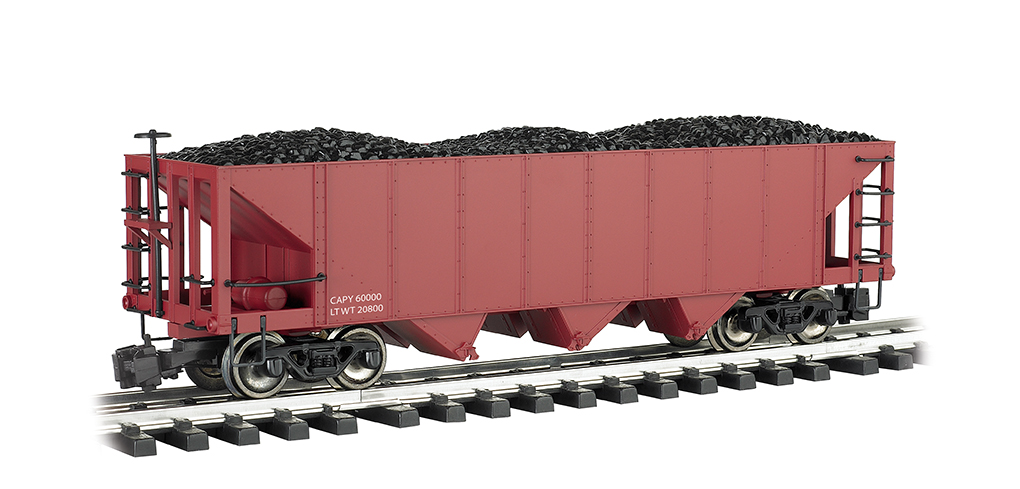 Oxide Red - Data Only - Three-Bay Hopper (Large Scale)
