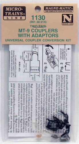 MT-9 Long "T" Shank Couplers with Adaptors (N) - Click Image to Close