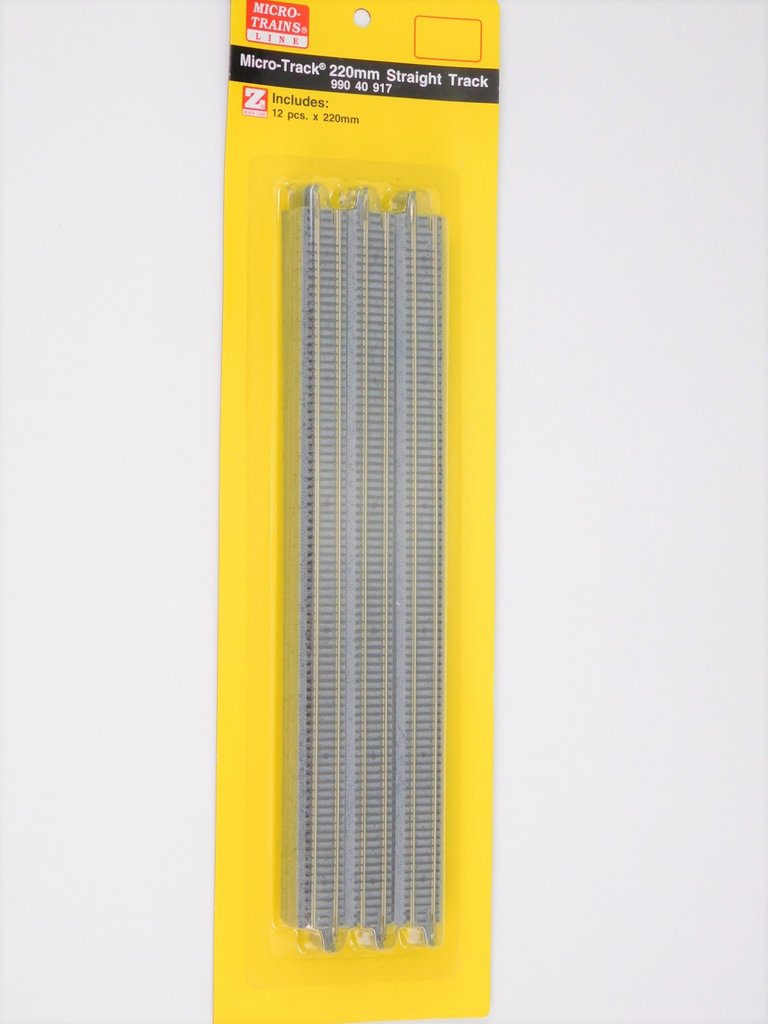 MICRO-TRAINS LINE 99040917 9" STRAIGHT TRACK 12 PACK (Z) - Click Image to Close