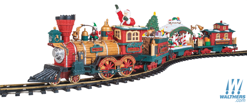 G NBRU3808 9 New Bright 384CU-P9 Holiday Express Christmas Train Curved Track 