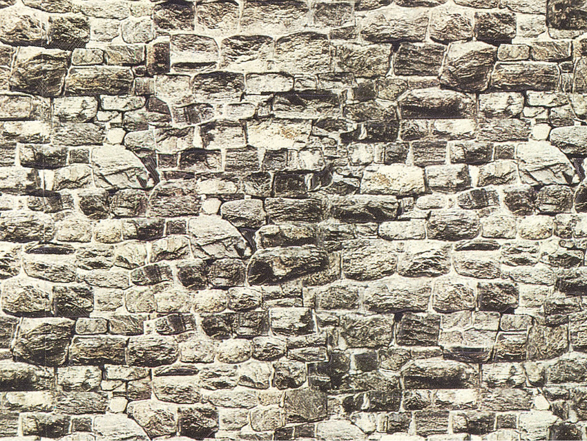 NOCH 57700 Carton Wall "Granite" 64cm x 15cm - Click Image to Close
