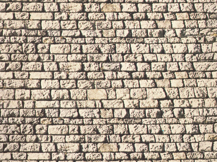 NOCH 57740 Carton Wall "Cut Quarrystone" 64cm x 15cm