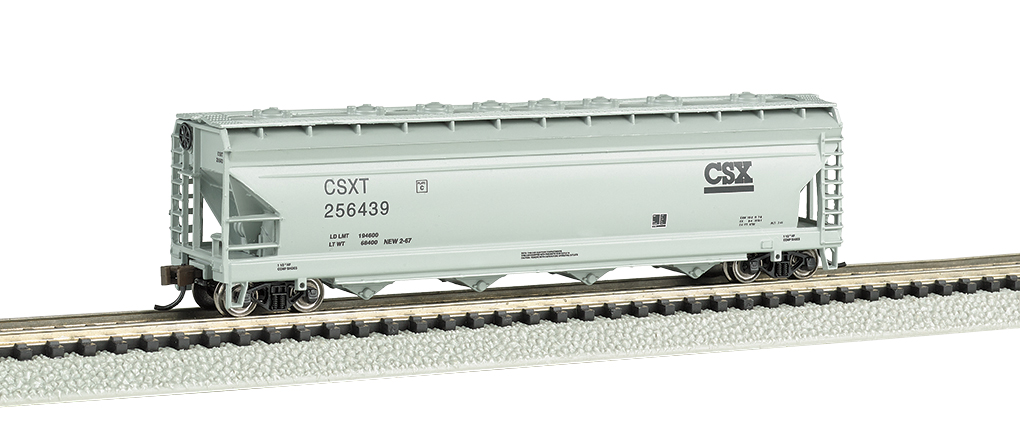 CSX® - ACF 56' 4-Bay Center Flow Hopper (N Scale) - Click Image to Close