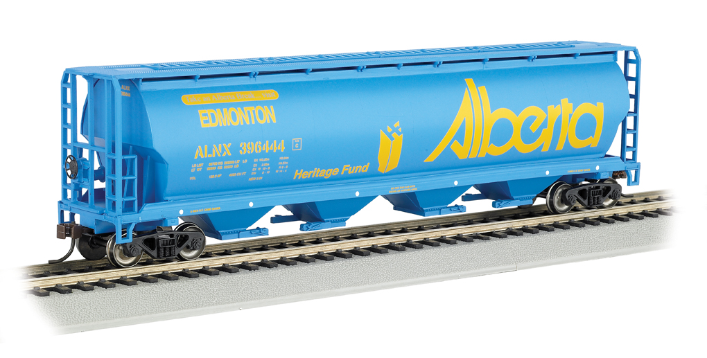 Alberta - 4 Bay Cylindrical Grain Hopper (N Scale) - Click Image to Close
