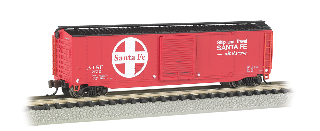 Santa Fe - 50' Sliding Door Box Car (N Scale) - Click Image to Close