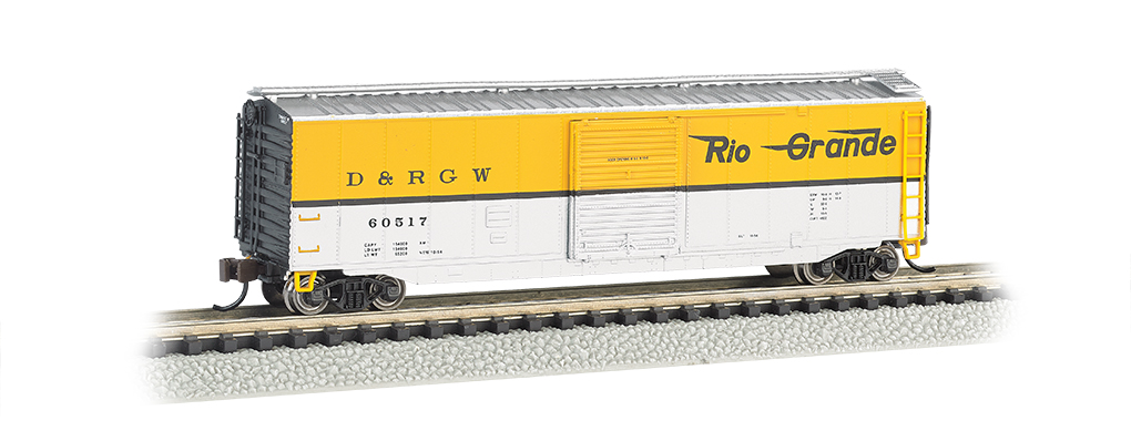 Rio Grande™ - 50' Sliding Door Box Car (N Scale) - Click Image to Close