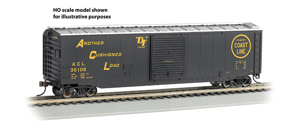 Atlantic Coast Line - 50' Sliding Door Box Car (N Scale) - Click Image to Close