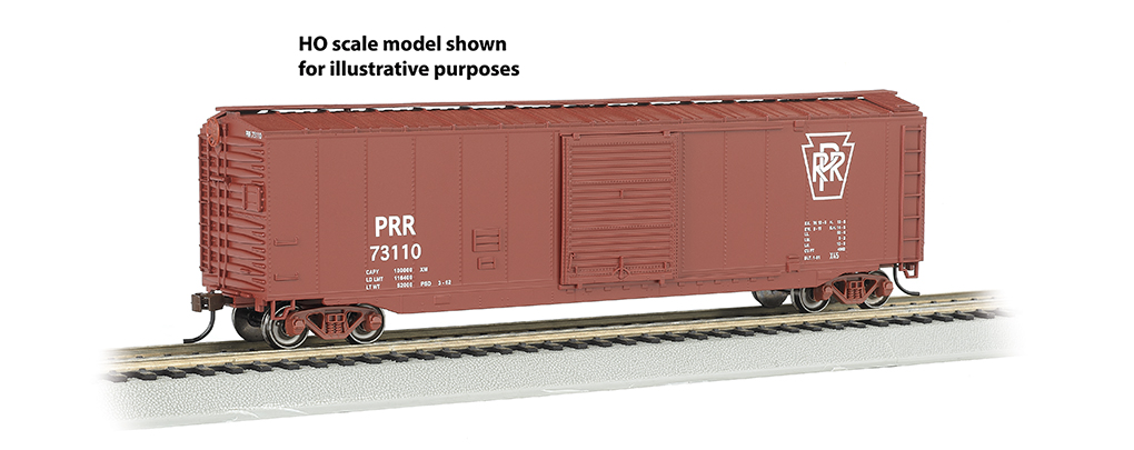 Pennsylvania - 50' Sliding Door Box Car (N Scale) - Click Image to Close