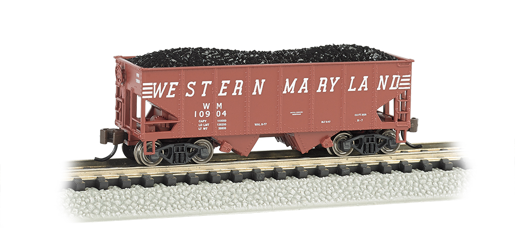 Western Maryland (speed lettering) - USRA 55 Ton 2-Bay Hopper N