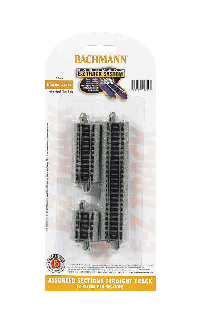 Assorted Straight Short Sections (N Scale)