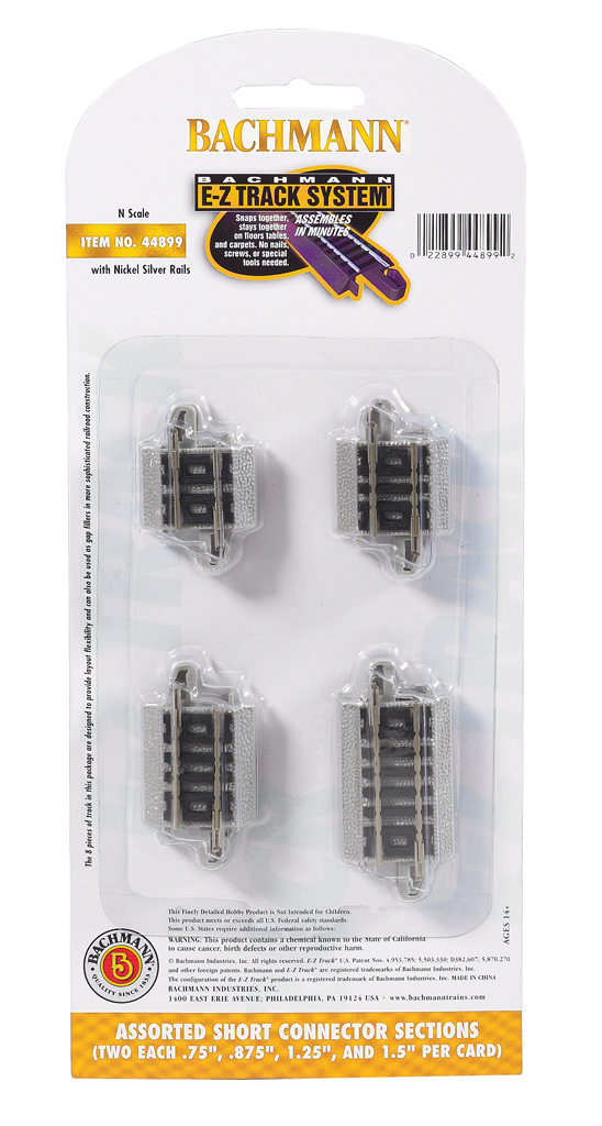 Assorted Short Connector Sections (N Scale) - Click Image to Close