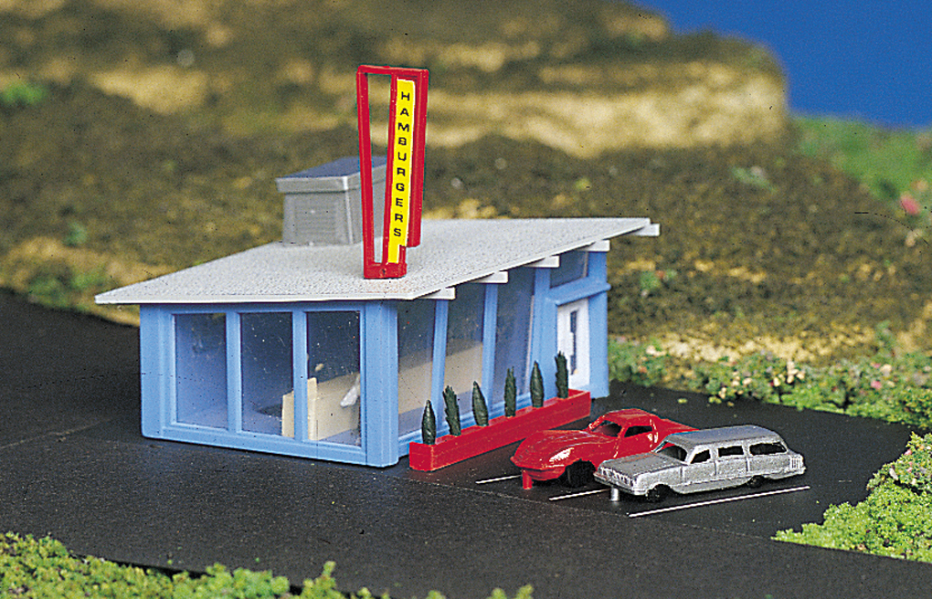 Drive-In Burger Stand (N Scale)