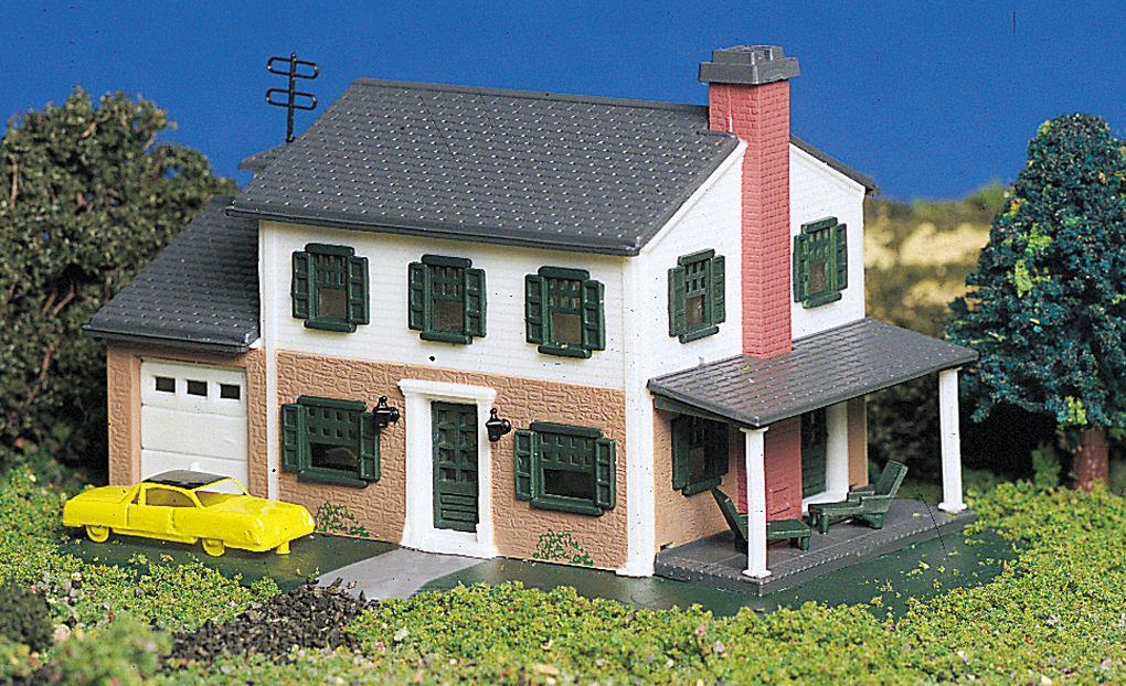 Two-Story House (N Scale) - Click Image to Close