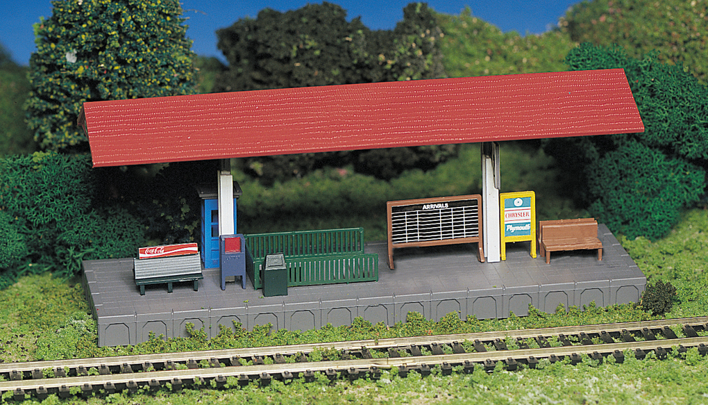 Platform Station (N Scale) - Click Image to Close