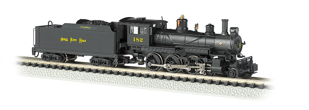 Nickel Plate #182 - DCC (N Baldwin 4-6-0) (N Scale) - Click Image to Close