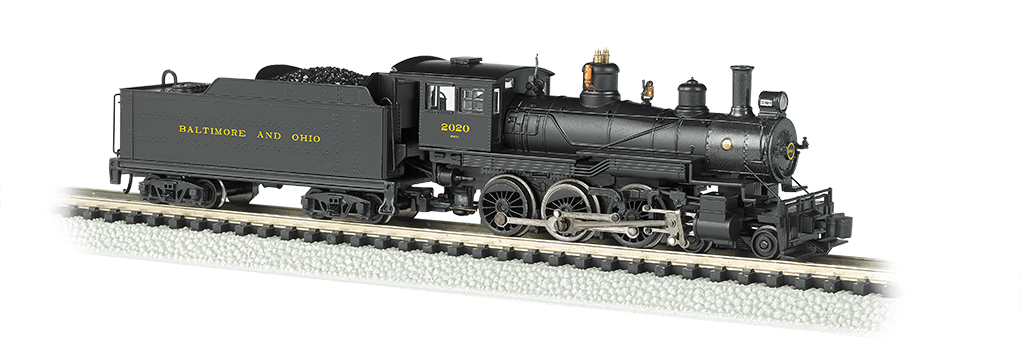 Baltimore & Ohio® #2020 - DCC (N Baldwin 4-6-0) - Click Image to Close