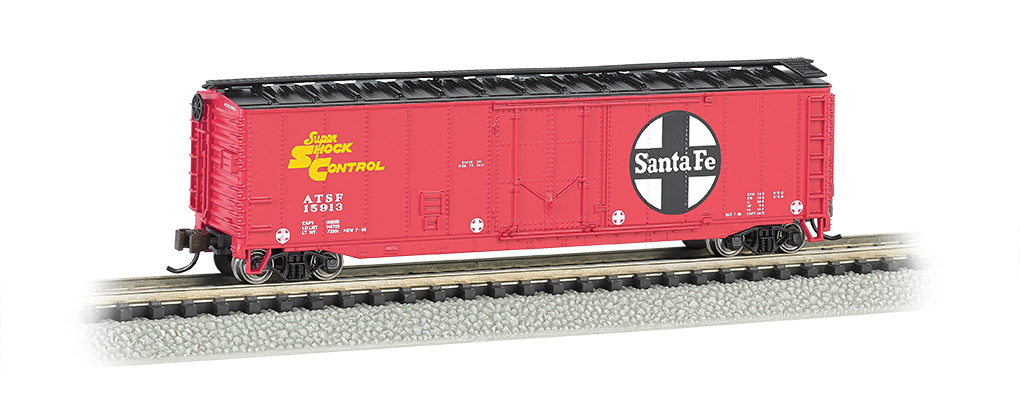 Santa Fe - 50' Plug-Door Box Car (N Scale) - Click Image to Close