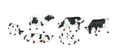 Cows - Black & White - O Scale