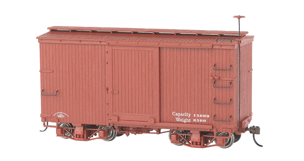 18 ft. Box Car - Oxide Red, Data Only (2 per box) (On30)