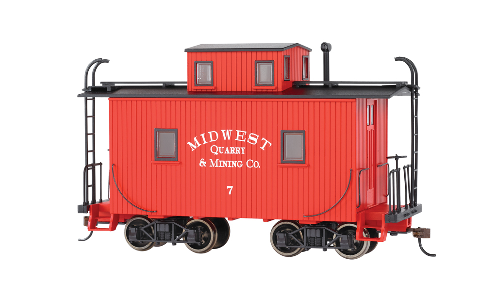 Midwest Quarry & Mining Co. #7 - Caboose w/Lighted Interior On30 - Click Image to Close