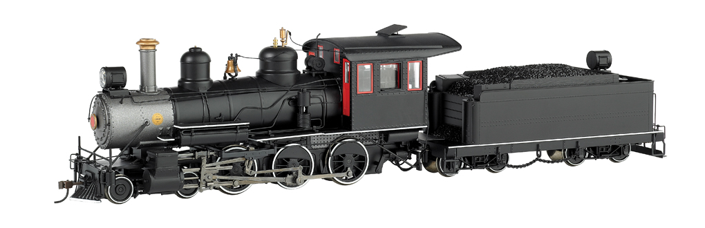 Black, Unlettered W/Steel Cab W/ Painted Trim - 4-6-0 DCC Sound - Click Image to Close