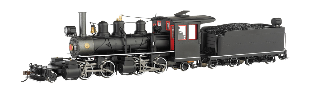 Black Steel Cab W/White Stripes - Baldwin 2-4-4-2 - DCC (On30) - Click Image to Close