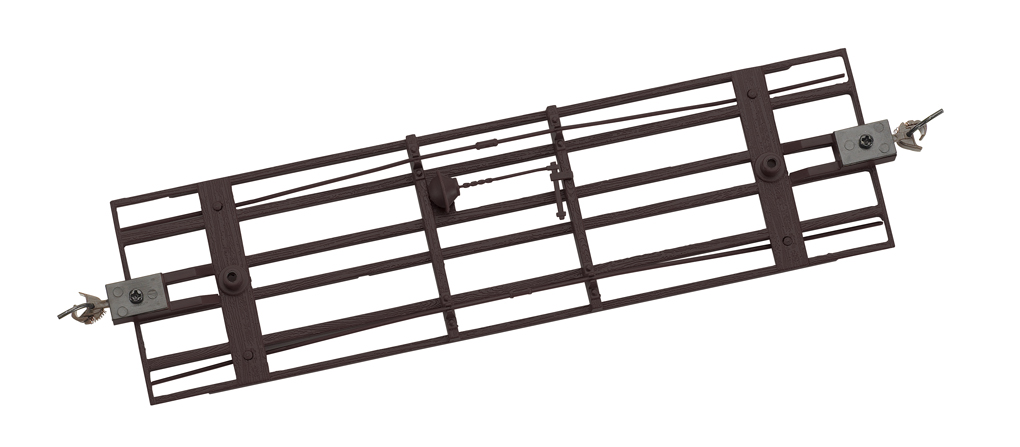 Freight Car Underframe - Black (3/Pk) (On30)
