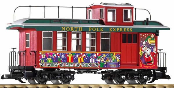 PIKO 38642 Christmas Caboose - Click Image to Close